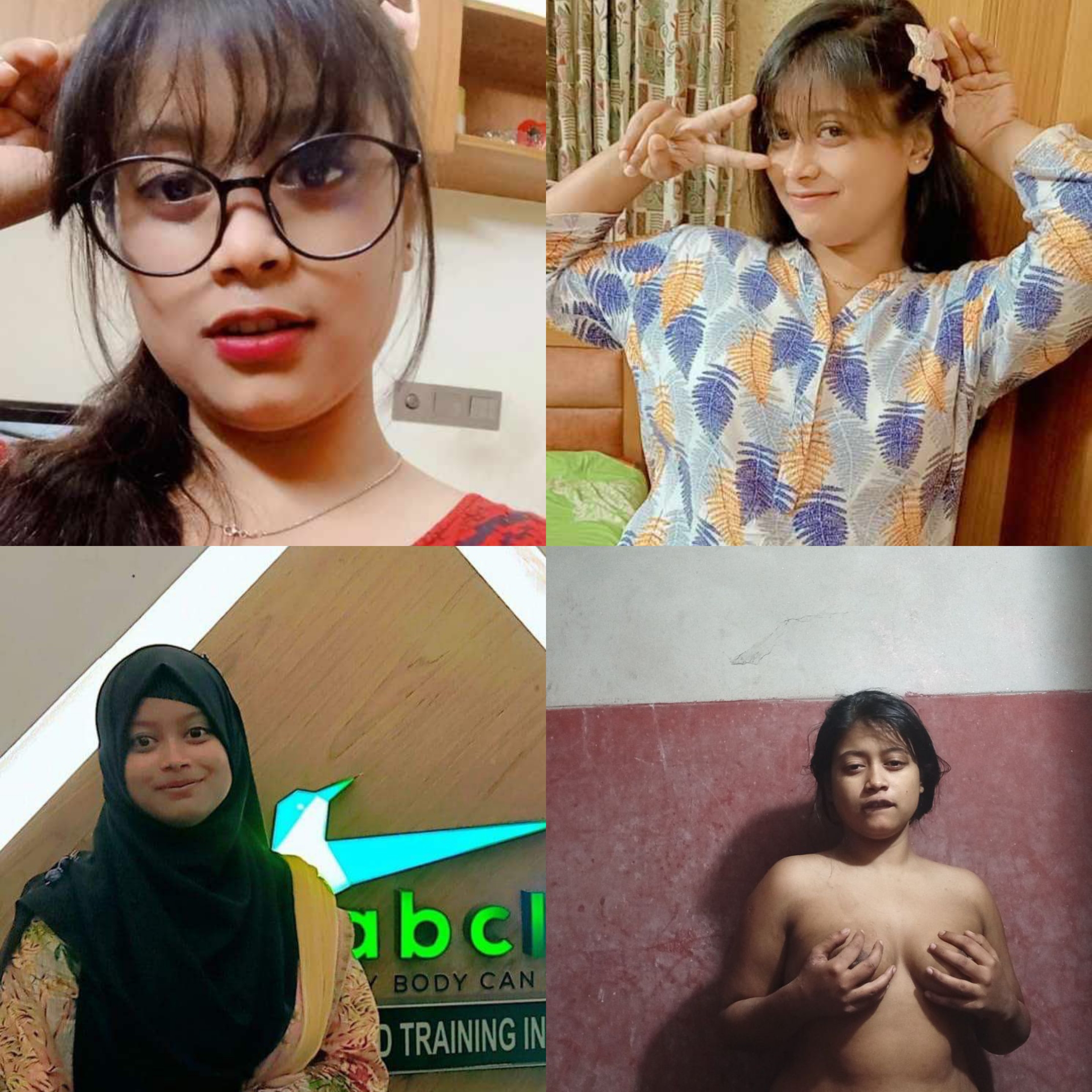 Beautiful muslim girl showing nude video