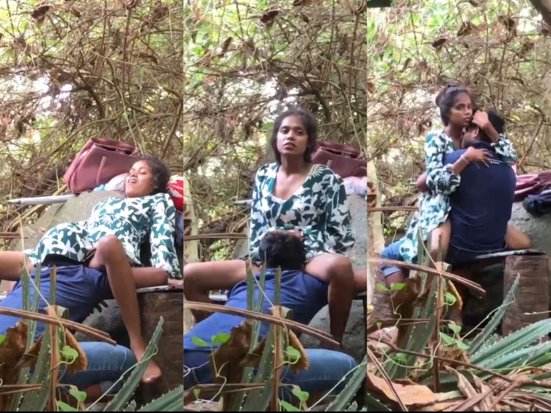 Desi gf riding on bf Dick in jungle  viral video