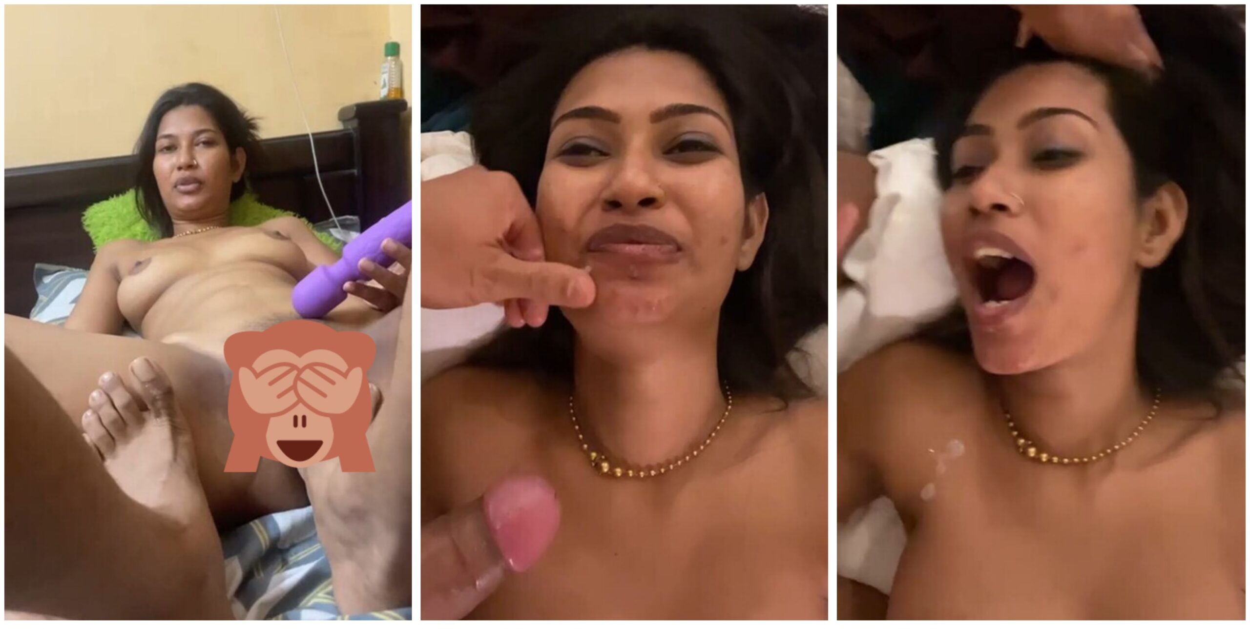 Cuck Threesome BJ Doggy Dildo Facial